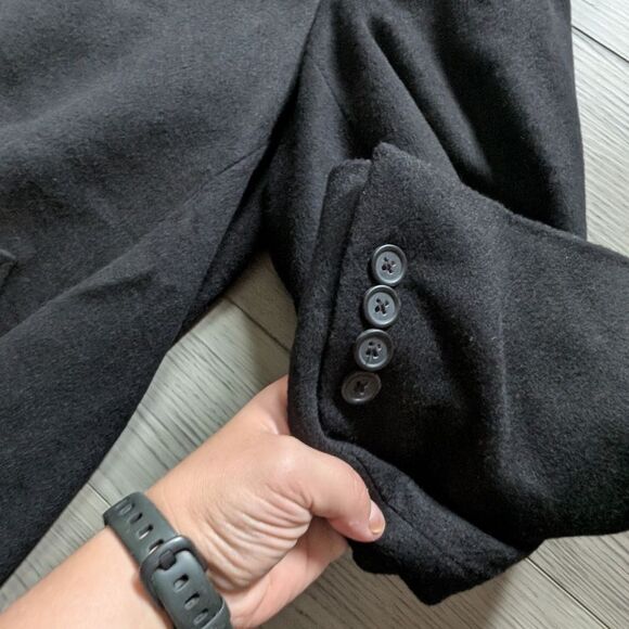 Jean-Paul Germain Wool Cashmere Top Coat Overcoat Formal Dress Size 50R - Picture 10 of 10